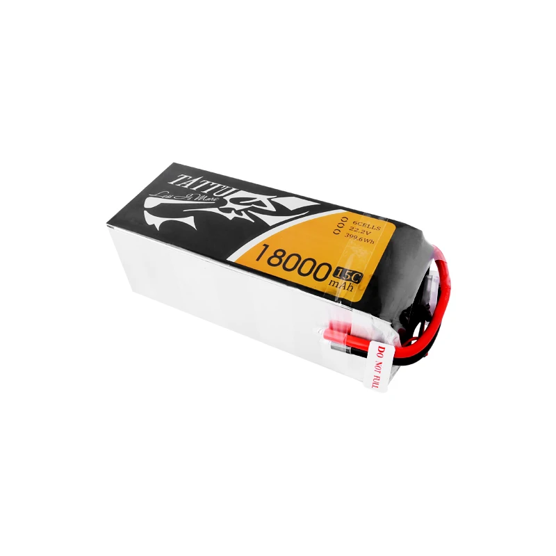 TATTU 18000mAh 22,2 V 6S LiPO аккумулятор 15C для большой нагрузки Multirotor FPV Дрон гексакоптер октокоптер