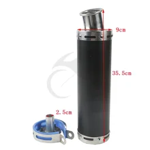 Выхлопная труба глушителя мотоцикла 50cc 75cc 85cc 100cc GY6 Скутеры двигателя Akrapovic системы