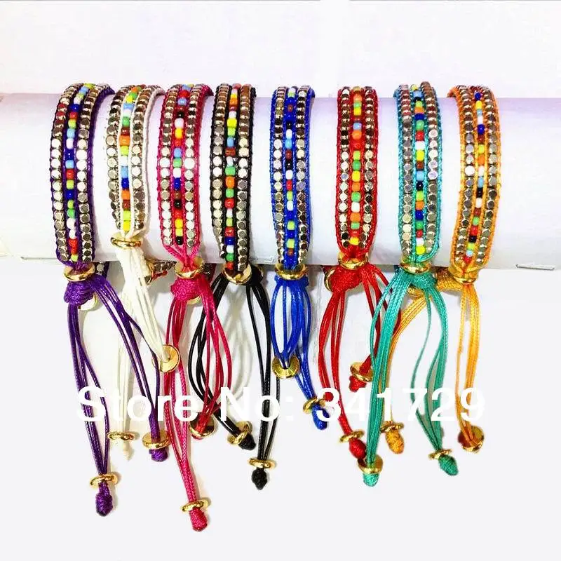 Wholesale New Fashion Handmade Bohemian Wristbands Glass Seed Bead
