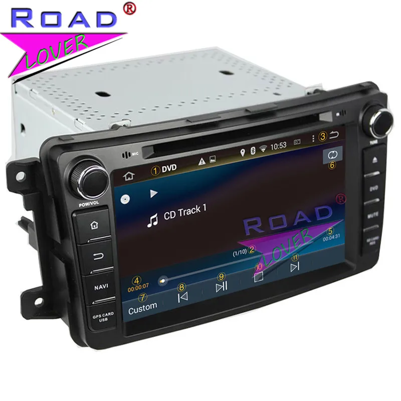 Clearance Roadlover Android 9.0 Car DVD Player Autoradio For Mazda CX-9 2007- Stereo GPS Navigation Magnitol Double Din 7" HD Monitor MP3 10