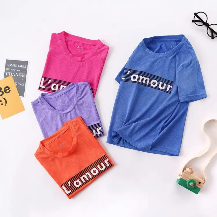 

Summer Sports Function Children Top Tees Fast Drying Elasticity Hygroscopic Anti-UV Outfits Boys T-shirts For 105-155cm