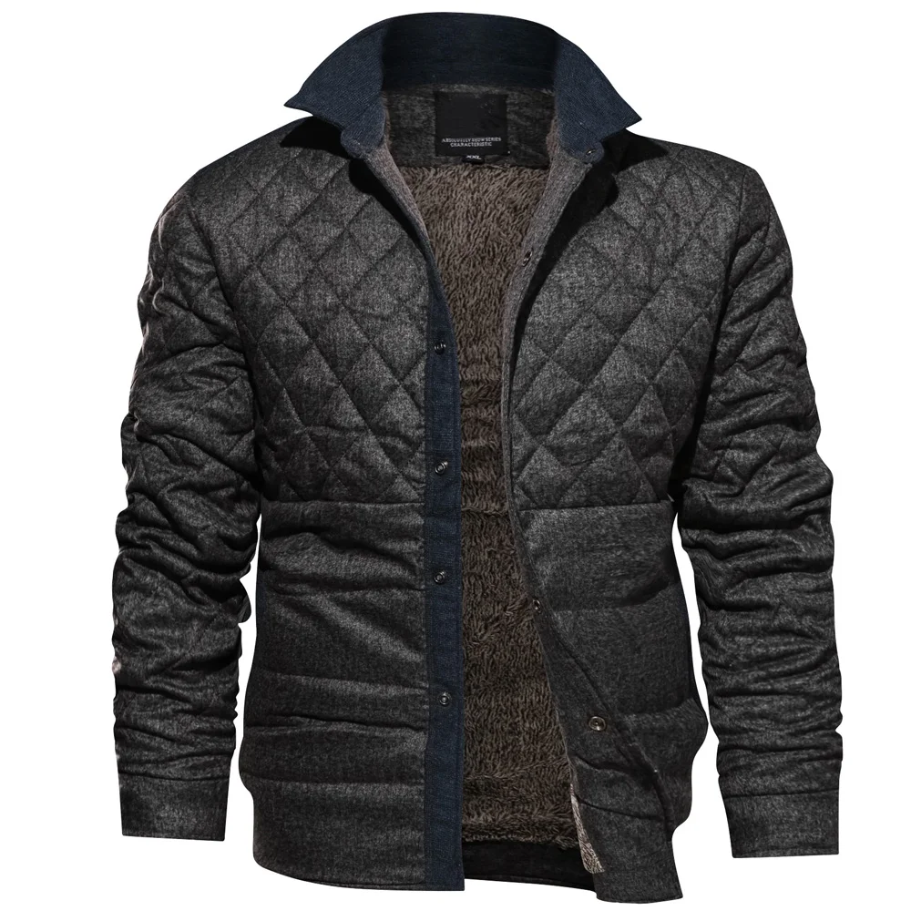 

Jacket Men Winter plus velvet thick Warm Clothes Coat Clothing Parkas Casual Cargo Jackets Outerwear Jaqueta Chaquetas Hombre