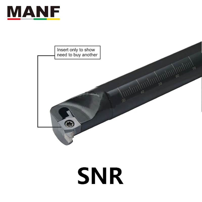 

MANF Lathe Cutting S10K-SNGR07 S12M-SNGR08 Groove Machining Cutter Toolholders Cutter CNC Lathe Parting Face Grooving Tools Hold