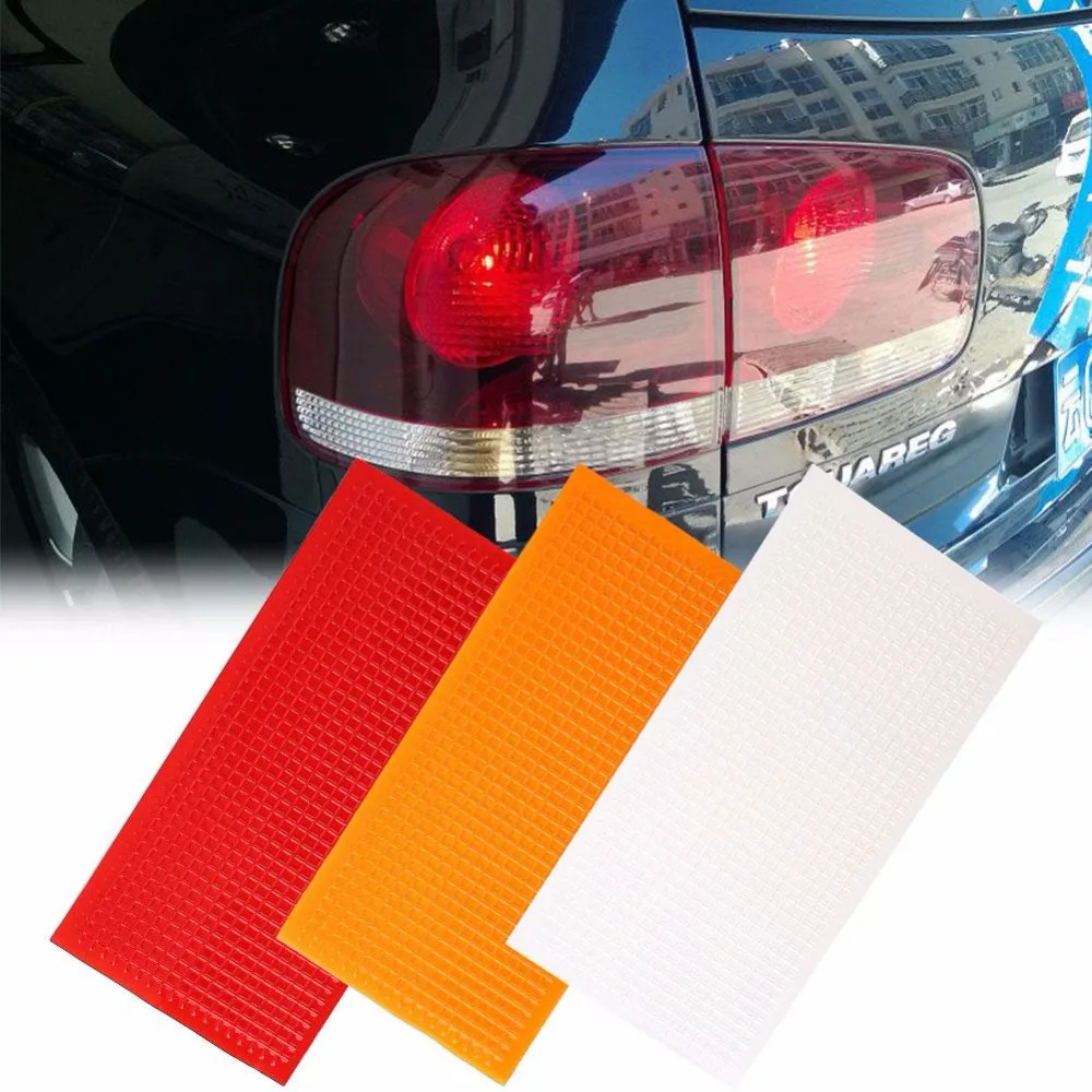

Vehemo Car Light Taillight Crack Repair Kit 3Pcs/Set Lamp Film Crack Repair Film Scratch Protection Orange Red Transparent Film