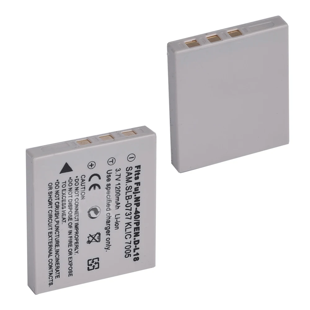 

D-LI8 DLI8 LI8 1200mAh Battery for Pentax Optio S S4i S5i S6 S7 SV X A10 A20 T10 T20 W10 W20 PM185