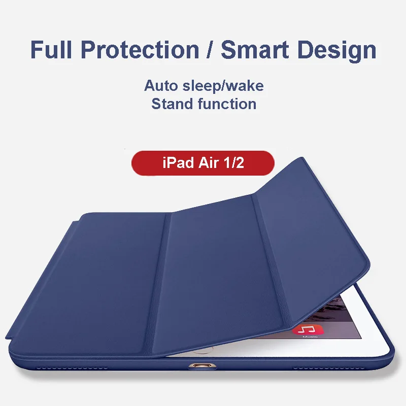 

Smart Shell Case for Apple iPad Air 1/2 (iPad 5/6), Ultra Slim Lightweight Stand with Smart Cover Auto Wake / Sleep Feature,