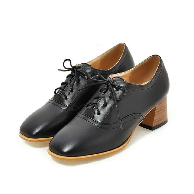 Alto Tacón Zapatos Encaje Viento De Retro England College pqY7xZ