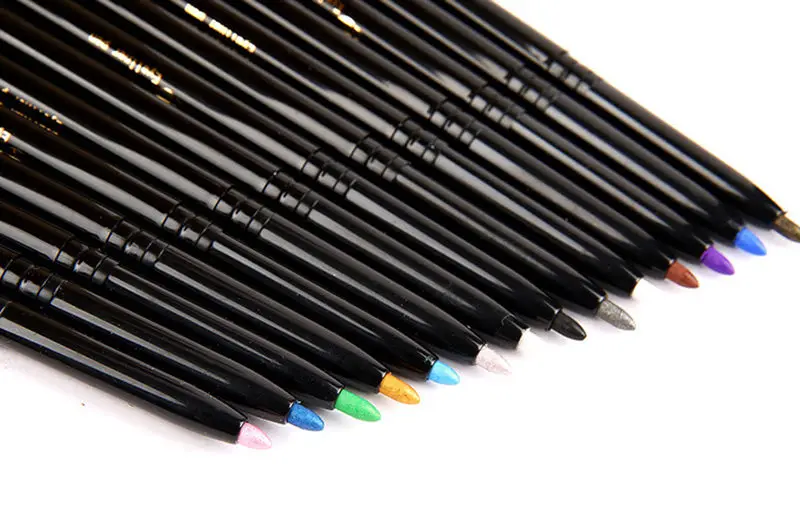 Yanqina водонепроницаемый авто-вращение жемчужные тени-карандаш для век лежа шелковистый карандаш ручка