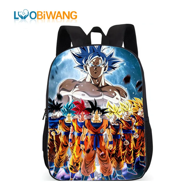 Школьный рюкзак LUOBIWANG GDRAGON BALL для мальчиков и девочек-подростков Saiyan Sun Goku Vegeta