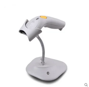 

Oringinal Zebra/SYMBOL LS1203 General Purpose Barcode Scanner, Wired - Linear USB(PC) Kit, 7' Straight Cable, with Stand, White