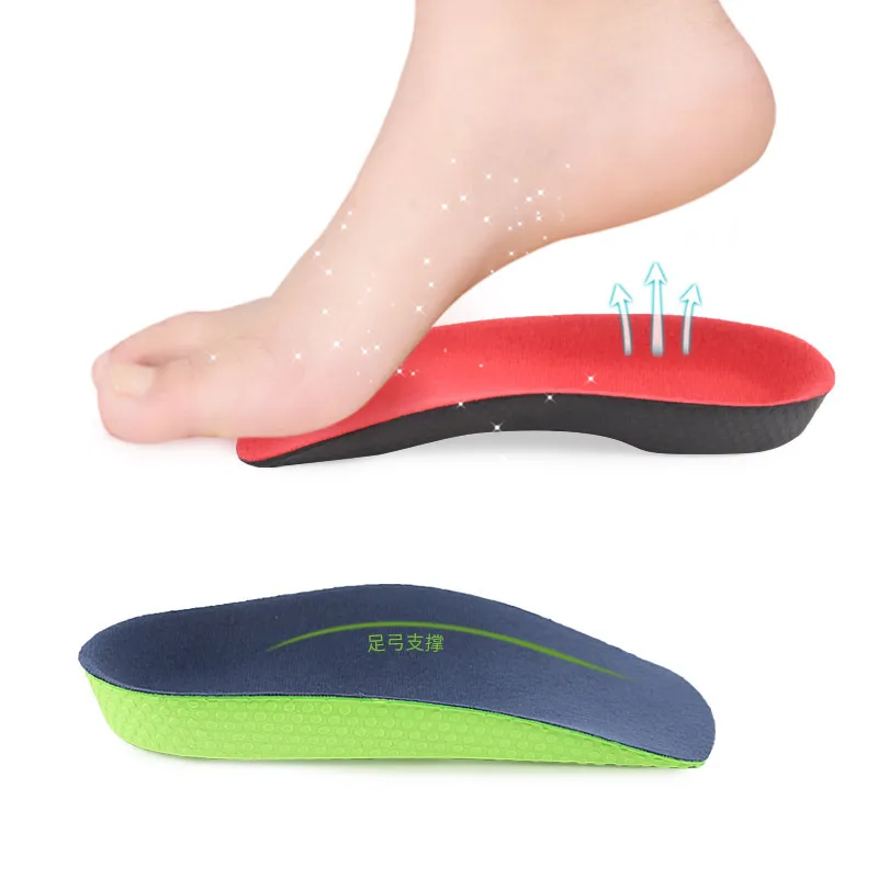 Eva Flat Foot Ortopedic Insoles Pads Shoes Soles Arch Support Shock-absorbing Anti-slip Orthotic Insole For Shoe Inserts Cushion