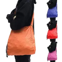 Эко хозяйственная сумка на плечо Модная креативная складная эко продуктовая сумка многоразовая многофункциональная переносная маленькая дисковая складная сумка с карманом