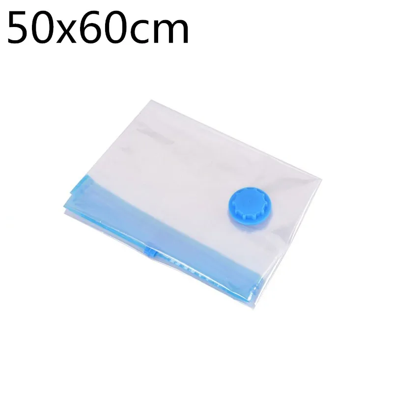 Hoomall 2/10pcs Vacuum Bag For Clothes Package Compressed Organizer For Wardrobe Space Saver Clear Seal Bag Foldable Storage Bag - Цвет: 2pcs 50X60CM