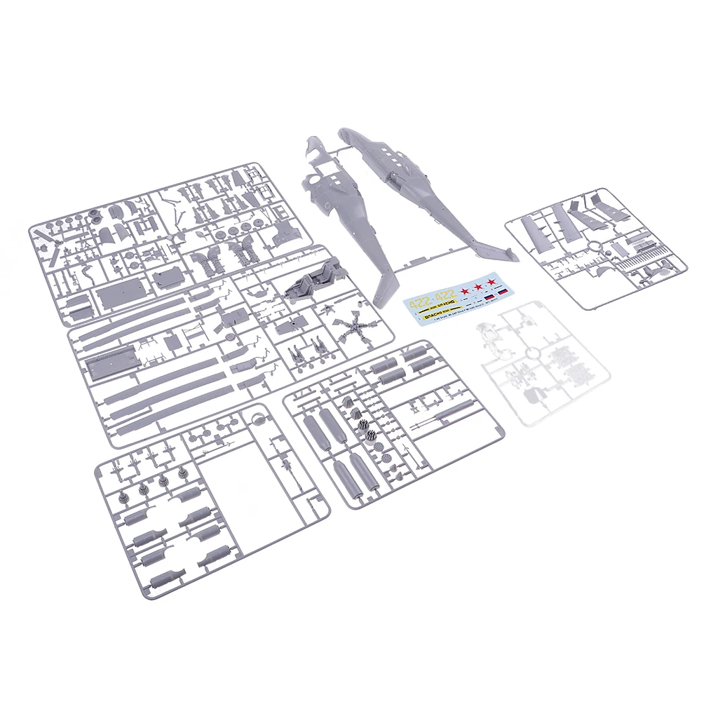 1/48 детский набор для рукоделия, Mi-24P, задняя часть-F/D, модель вертолета, набор для украшения, модель для детей, подарок