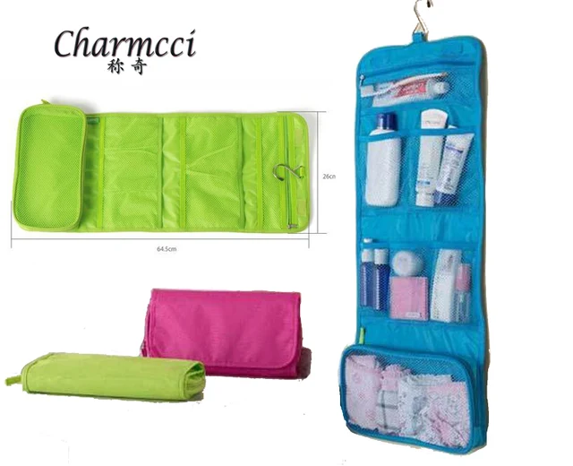 Charmcci Long Womens Toiletry Bag Flat Sporst Roll Up Travel Hanging Charmcci Long Womens Toiletry Bag Flat Sporst Roll Up Travel Hanging Men Large Hook
