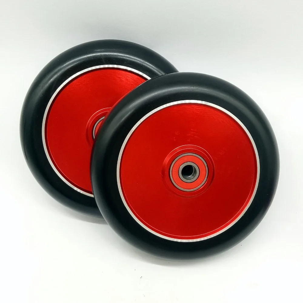 

2PCS 110*24mm Professional Stunt Scooter Wheels Two Clip Center Hollow High elastic 88A with ABEC-9 bearings
