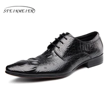 Mens formal shoes leather men dress oxford shoes for men dressing wedding business office shoes lace up male zapatos de hombre