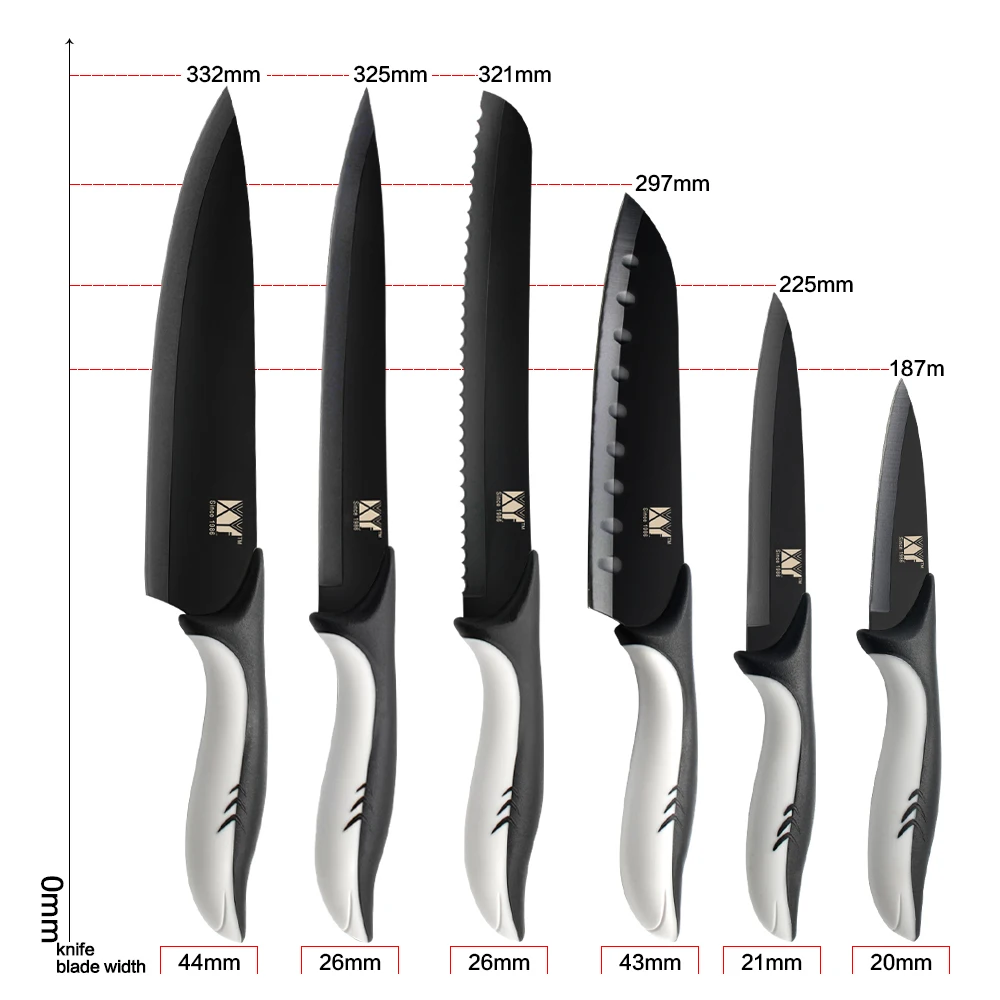 XYj кухонные ножи из нержавеющей стали держатель ножей замороженное мясо резак для очистки овощей утилита Santoku шеф-повара нож для нарезки хлеба инструменты для приготовления пищи