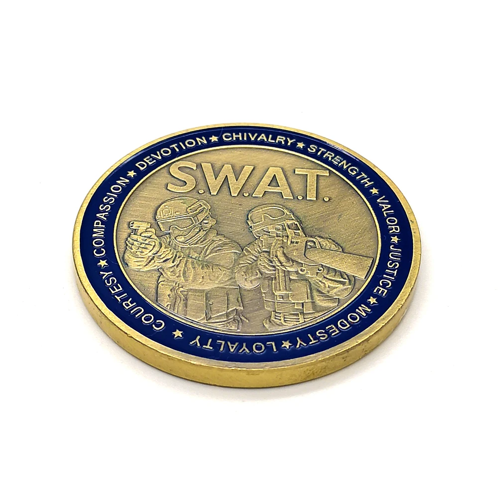 US S. W. A. T. Сейнт Джордж бронированный значок сувенирные монеты вызов Подарки