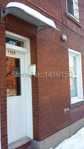 

DS80120-P,80x120cm,31.50inches x 47.25inches.simple and nice popular in USA CANADA door awning,plastic front door awning