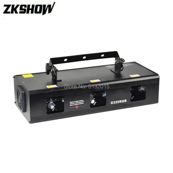 

3 Head RGB LED Animation Laser Beam Light Pro DJ Disco Party Music Club Bar Stage Sound Audio Lighting Projector for Event Rent