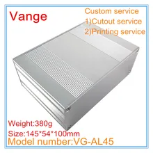 1 шт./лот формы для изготовления сплит-корпуса 6063-T5 алюминиевая проектная коробка 145*54*100 мм пескоструйная поверхность для трансформатора