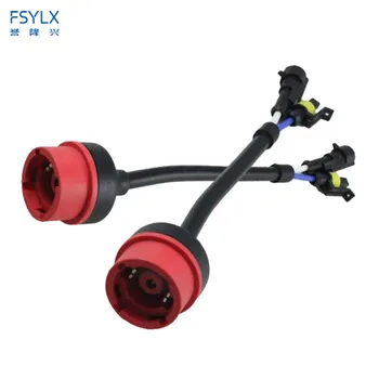 

FSYLX D2 D2S D2R D2C adapter HID Wiring Harness AMP adapter Converter Wire Plug Cable Connector D2S socket base car accessories