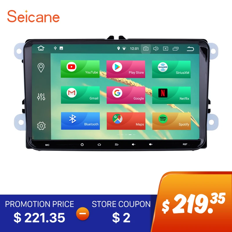 Seicane 2DIN Android 8 0 font b GPS b font Multimedia Player Car Radio for VW