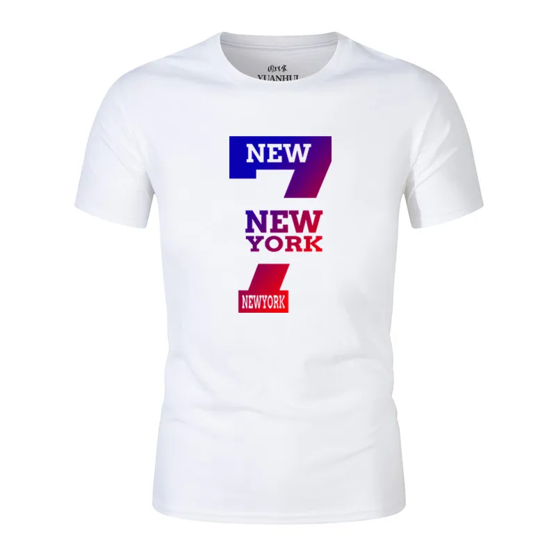 

Fashion New NEW YORK 3D Print T Shirt Men Funny Harajuku Tops Tees Hipster Graphic tshirt White Short Sleeve Plus Size t-shirt