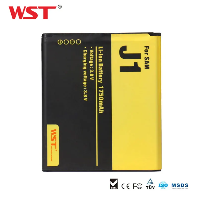 

WST Original Brand Mobile Phone Battery for Samsung J1 Real Capacity 1750Mah 3.8V Li ion Replacement Bateria for SamsungJ1