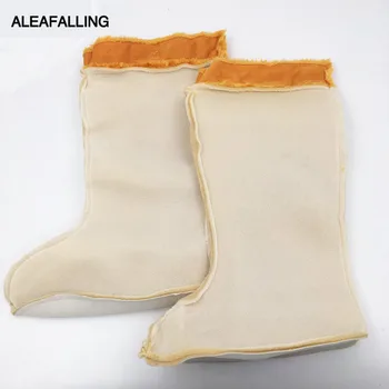 

Aleafalling Knee Height Winter Boots Cover Cotton Warm Thick Collapsible Portable Shoes Cover Cashmere Removable 29-31CM SC013