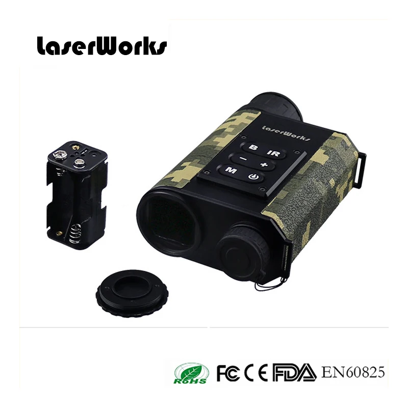 LaserWorks инфракрасного ночного видения LRNV009 6X32 с 500 м лазерный дальномер, 480X240 цифровая четкая картинка
