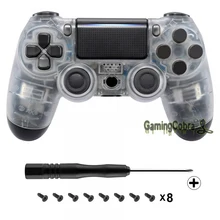 Прозрачный Лицевая панель переднего корпуса запасных частей для PS4 тонкий поляризационный фильтр Pro пульт дистанционного управления JDM-040 JDM-050 JDM-055# SP4FM01