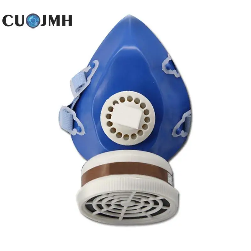 

1 Pcs Anti-virus Single Tank Gas Mask Self-priming Filter Type Gas Defense Protect Mask Blue Security Protector Gas Mask