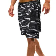 Новые мужские летние камуфляжные мульти-накладные карманы шорты Открытый пляж Свободные пятые брюки