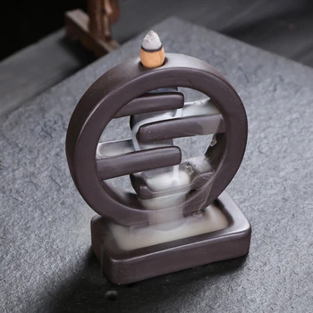 

Incense Ceramic Backflow Incense Burner Creative Home Decor Incense Holder Censer Living Room Office Ornament Ceramic 60