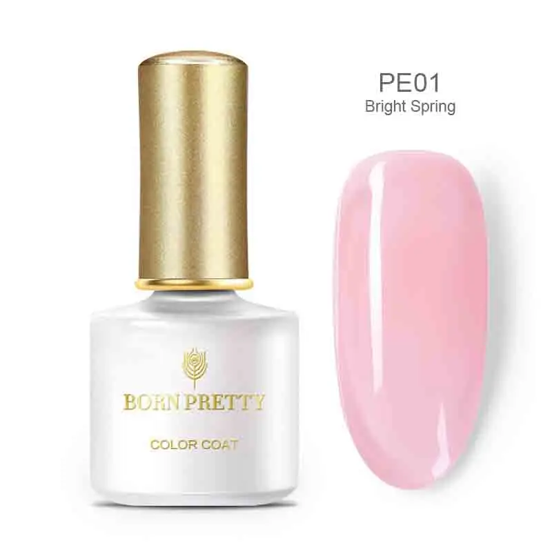 BORN PRETTY УФ-гель для ногтей 6 мл полупрозрачный Опаловый Желейный Гель-лак для ногтей розовый лак замочить от УФ Led Nail Art Laquer - Цвет: BP-PE01
