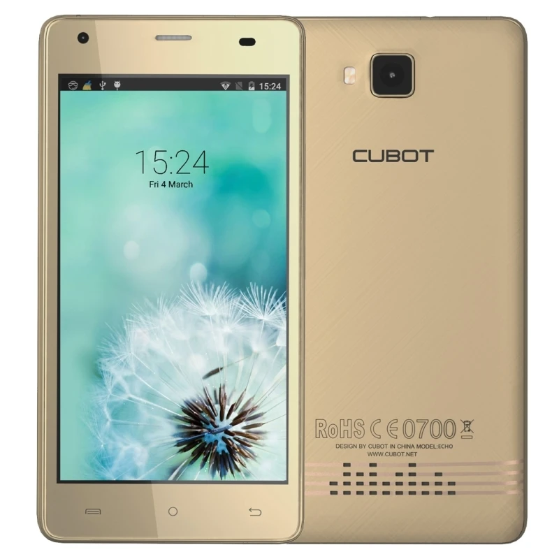 Cubot Echo 5 0 inch Android 6 0 MTK6580 Quad Core 1 3GHz 3G WCDMA Smartphone