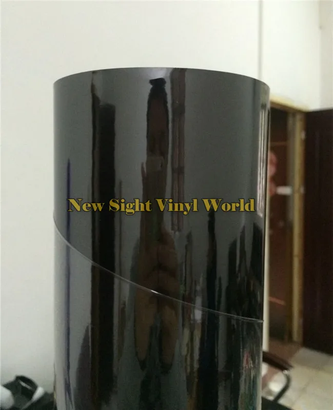 

Best Quality Stretchable Chrome Mirror Black Vinyl Wrap Film For Car Styling Bubble Free