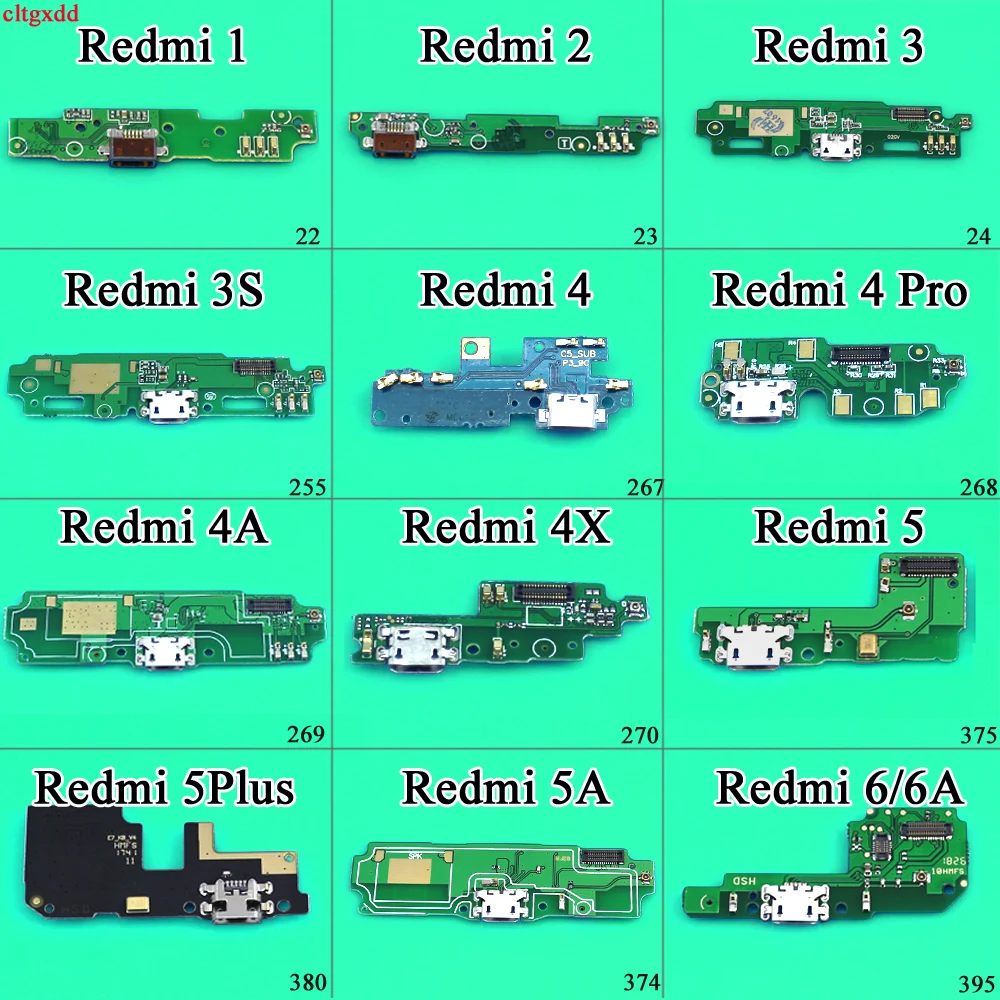 cltgxdd Microphone Module+USB Charging Port Board Flex Cable Connector For Xiaomi Redmi Note 3G 1 2 3 4X 5A Note 4G Replacement