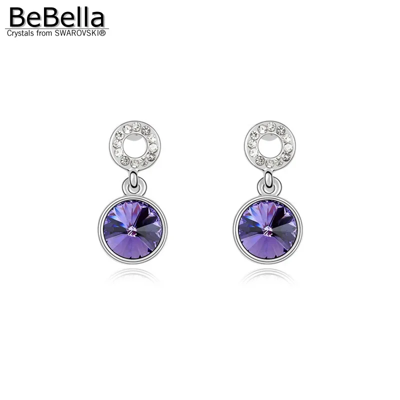 BeBella круглые серьги подвески с кристаллами модные ювелирные изделия для женщин