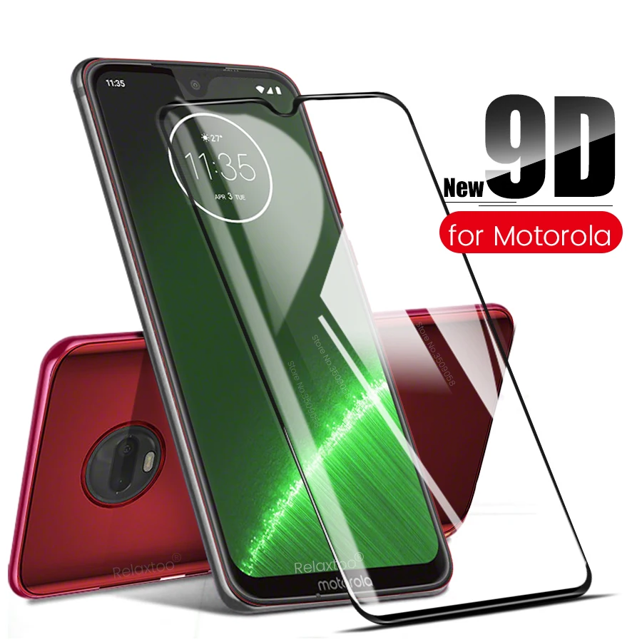 9D стекло для motorola moto g7 plus закаленное стекло для moto one power p30 note g6 play e5 e4 plus защитная пленка полное покрытие клеем