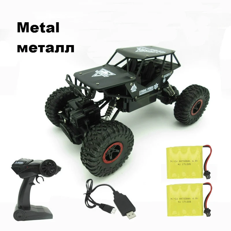 Скалолазания Rc автомобиль 4WD 2 4 GHz рок ралли 4x4 двойные двигатели Bigfoot