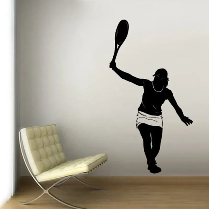Evolution Of Tennis Wall Sticker Vinyl Decal Decors Art Racquet Court Sport Ball 