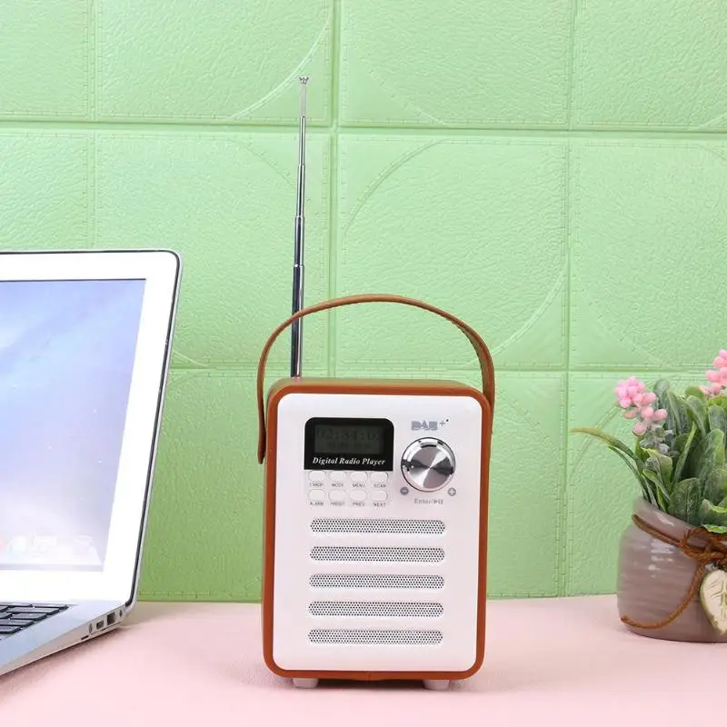 H6 Деревянный цифровой Bluetooth DAB/DAB+ fm-радио MP3-плеер Поддержка TF карта диск Bluetooth ручной звонок
