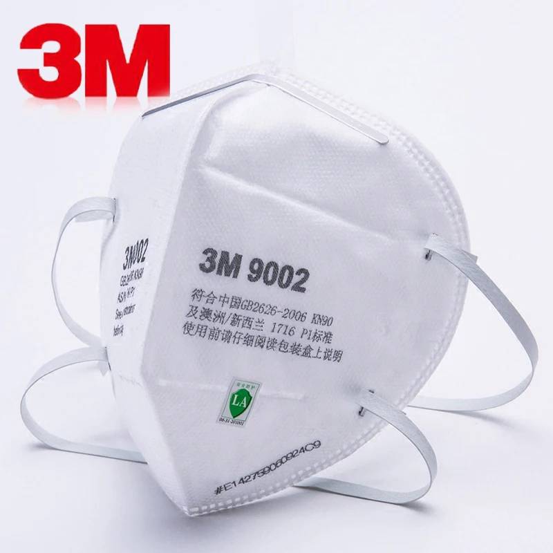

50 bags 3M 9002 dust masks PM2.5 anti-fog safety masks influenza protection KN90 particulate respirators for adults