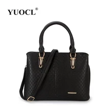 Yuocl 2017 bolso de la mujer diseñadores de moda-bolso informal bolsas femininas marca famosa bolsa de mano de cuero bolso de la señora bolsos bolsa de hombro