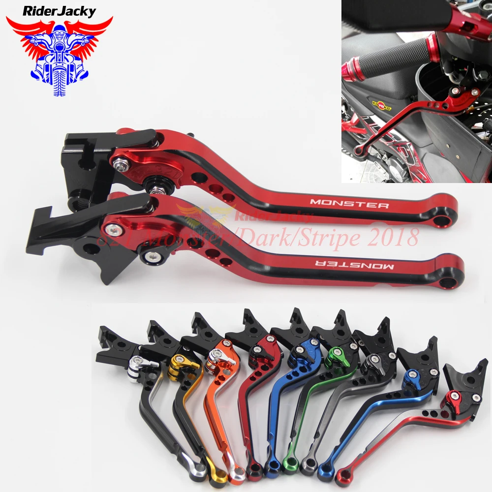 

Mix Color Long CNC Adjustable Motorcycle Brake Clutch Levers For Ducati 821 Monster/Dark/Stripe 2018