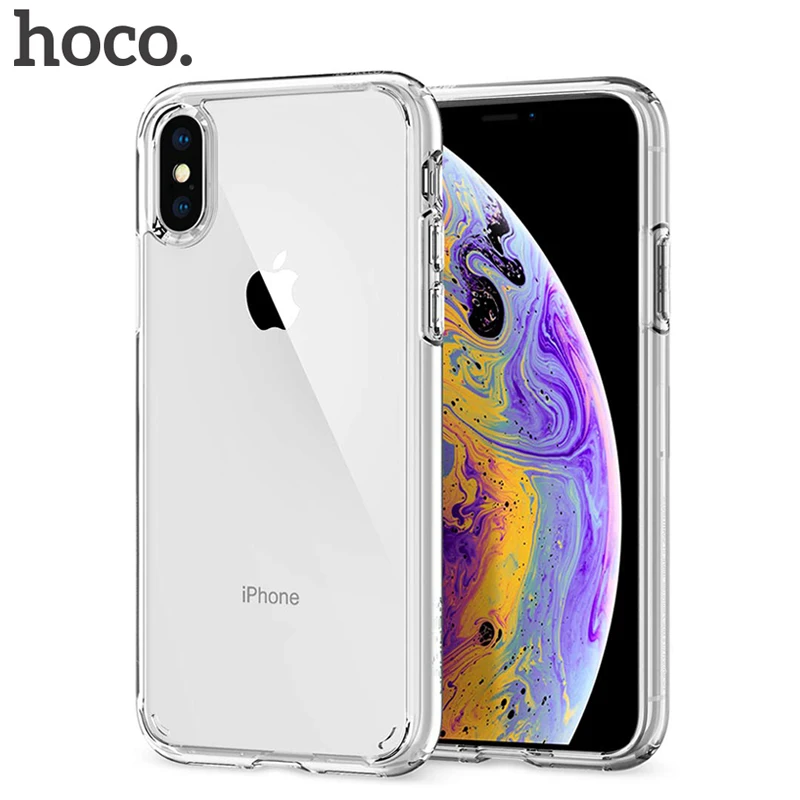 

HOCO Slim Silicone Transparent Case For iPhone X Xs Max Ultra Thin Soft TPU Phone Cover For iPhone XR Xs Protective Phone Case