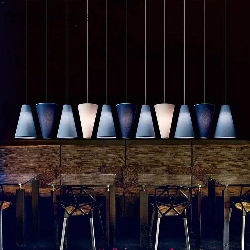 

Nordic simplicity modern cloth chandeliers art bars coffee shops creative lights Postage free